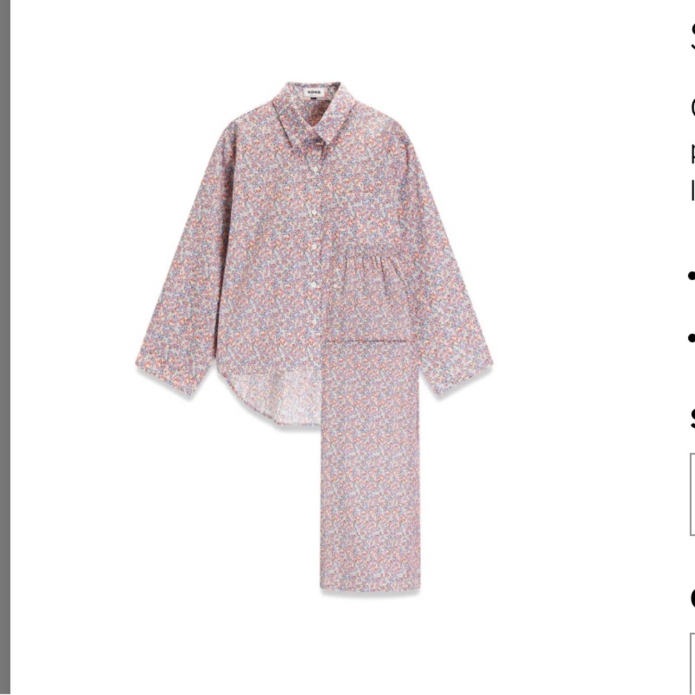 SONS Floral print pajama set